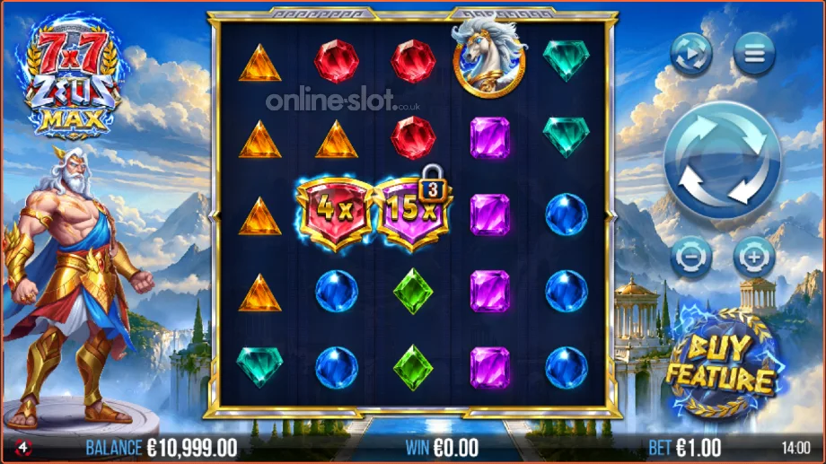 7x7 zeus max slot base game