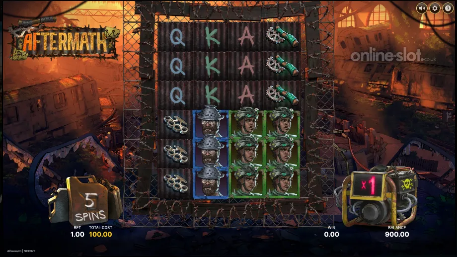 aftermath slot free spins