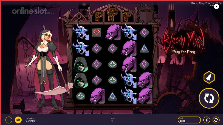 bloody mary pray for prey slot base game