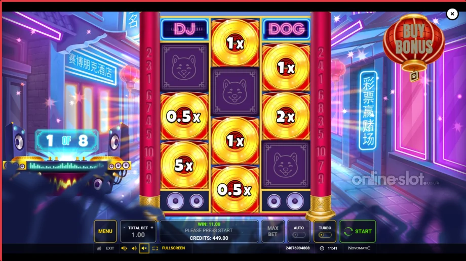 dj dog slot free spins