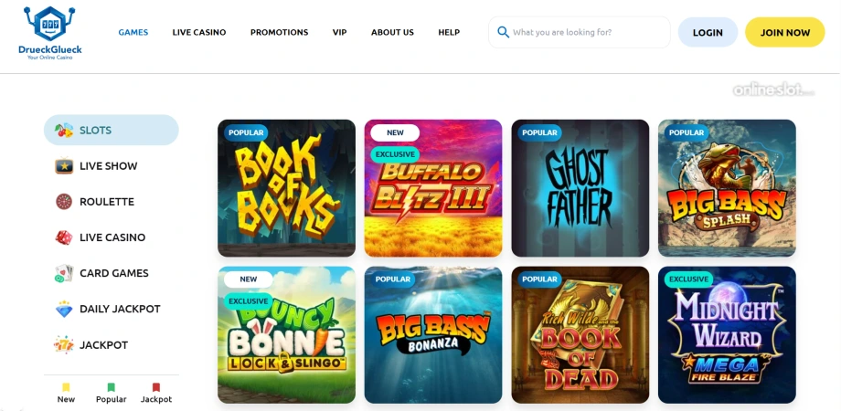 drueck glueck casino site