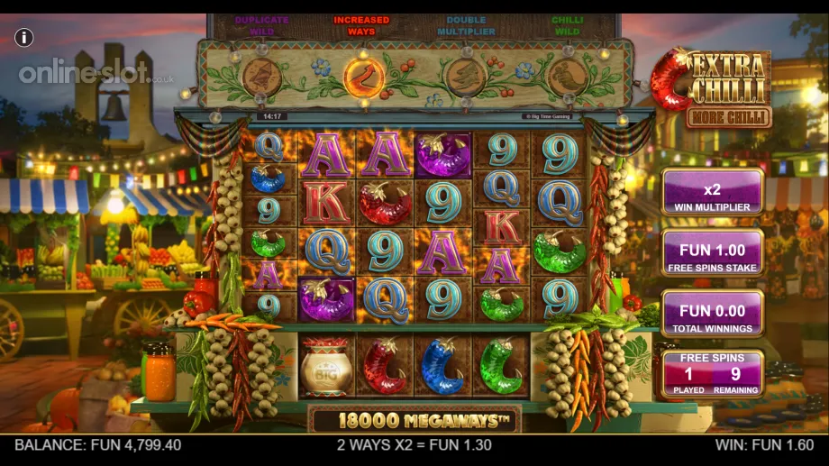 extra chilli more chilli slot free spins