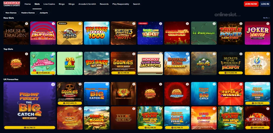 monopoly casino site