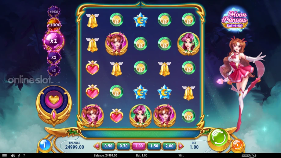 moon princess extreme slot base game