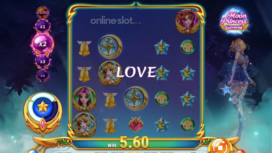 moon princess extreme slot girl power features