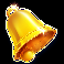 nudge n win gold bell symbol