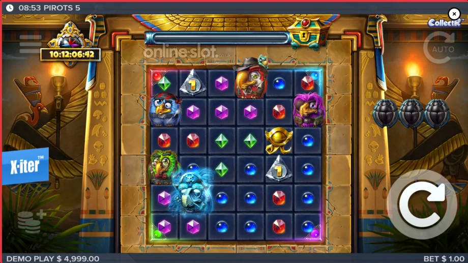 pirots 5 slot base game