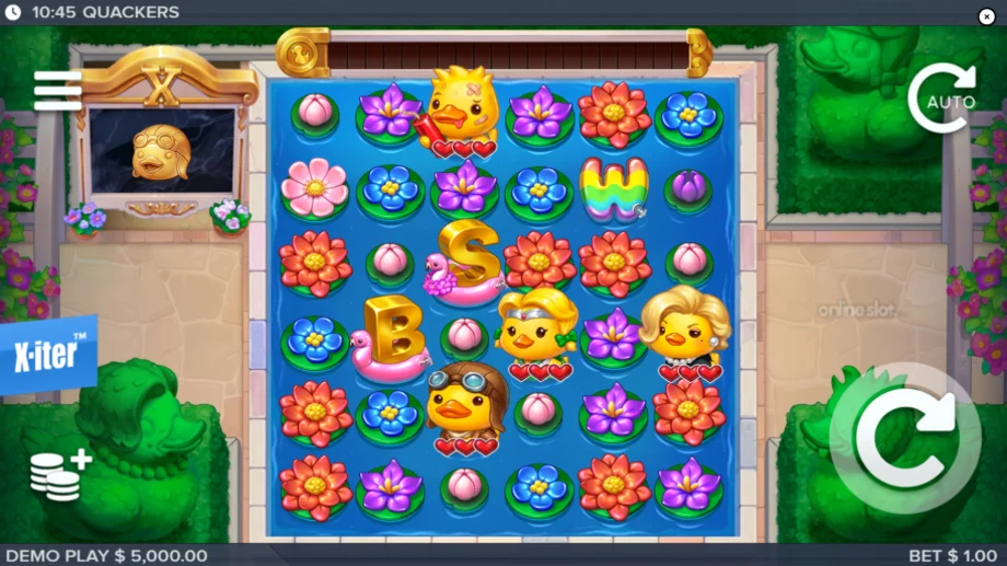quackers slot base game