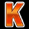 sevens v bars letter k symbol