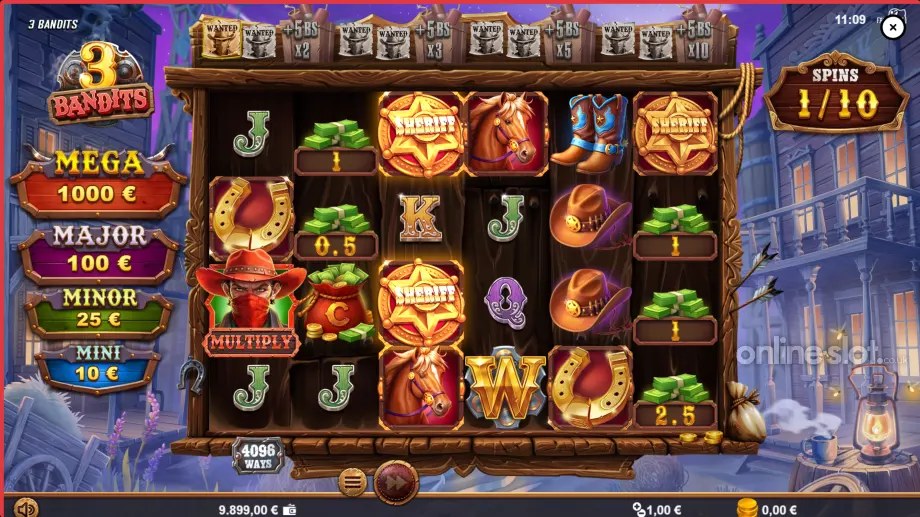 3 bandits slot free spins