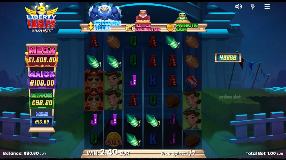 3 liberty eagles slot free spins