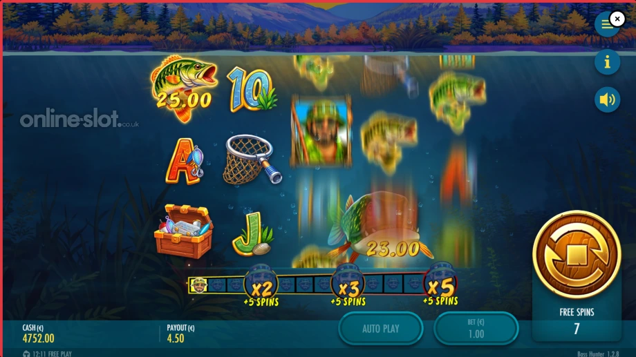 bass hunter slot free spins
