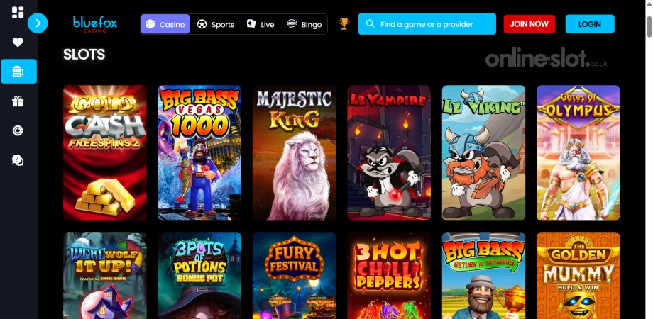 bluefox casino site