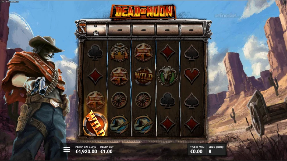 dead by noon slot free spins