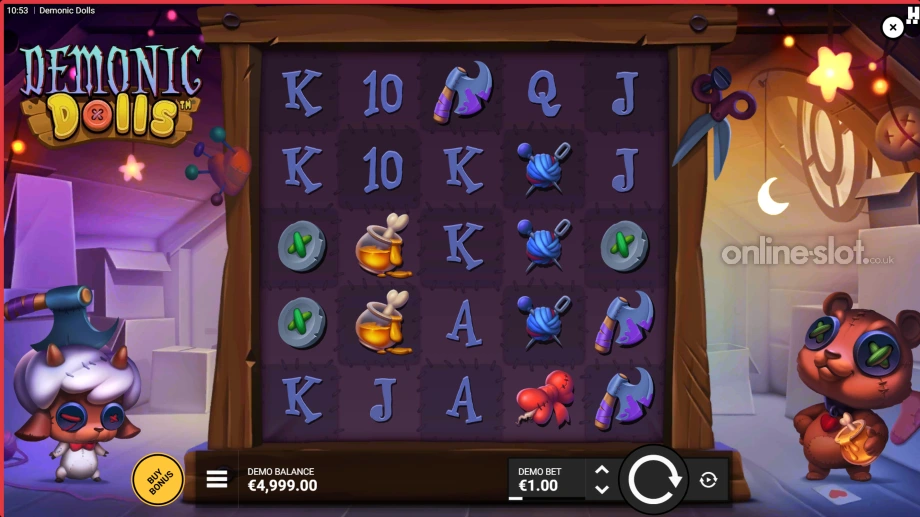 demonic dolls slot base game
