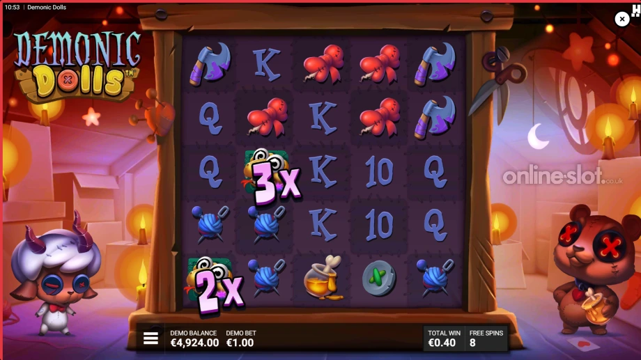 demonic dolls slot free spins