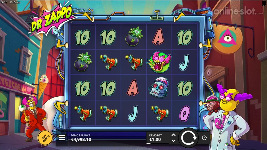 dr zappo slot base game