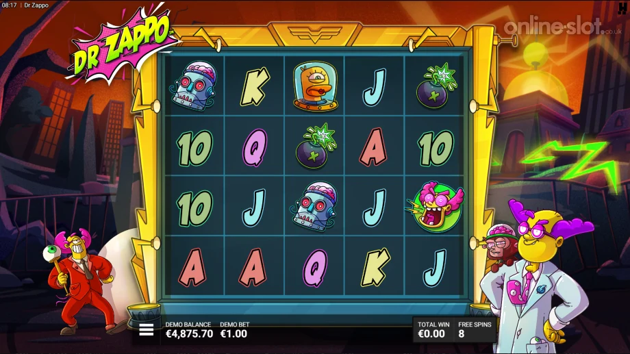 dr zappo slot free spins