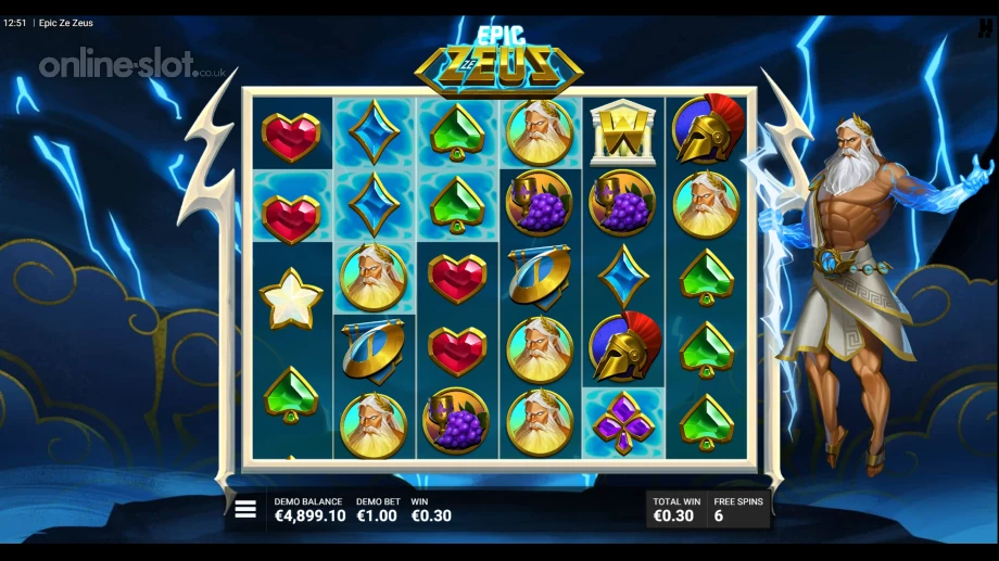 epic ze zeus slot free spins