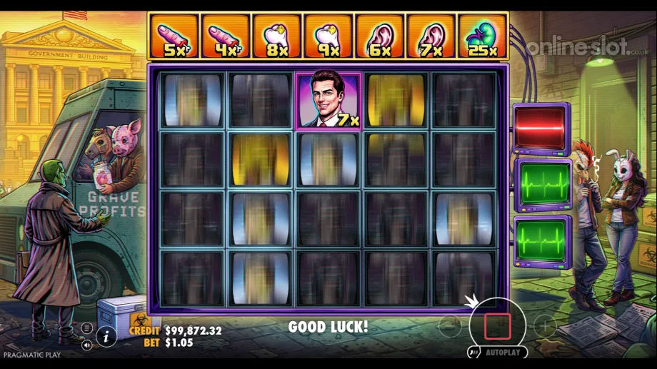 harvest moon grave profits slot respins