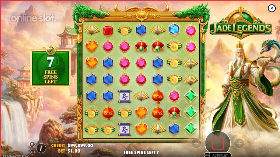 jade legends slot free spins