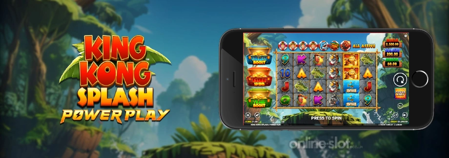 king kong splash power play mobile slot