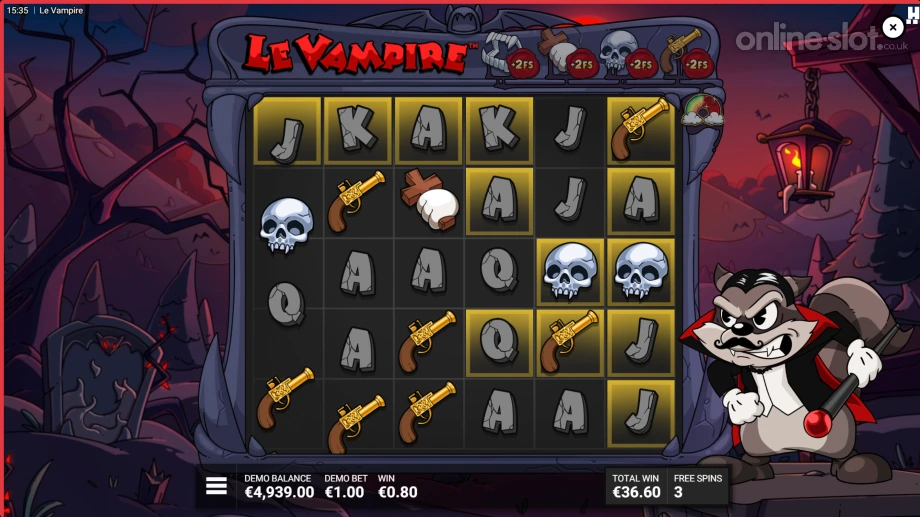 le vampire slot free spins