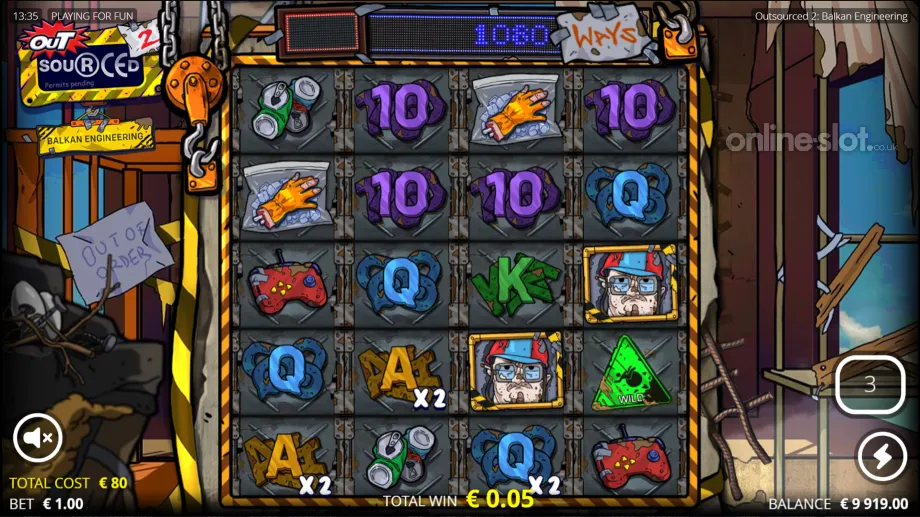 outsourced 2 slot free spins