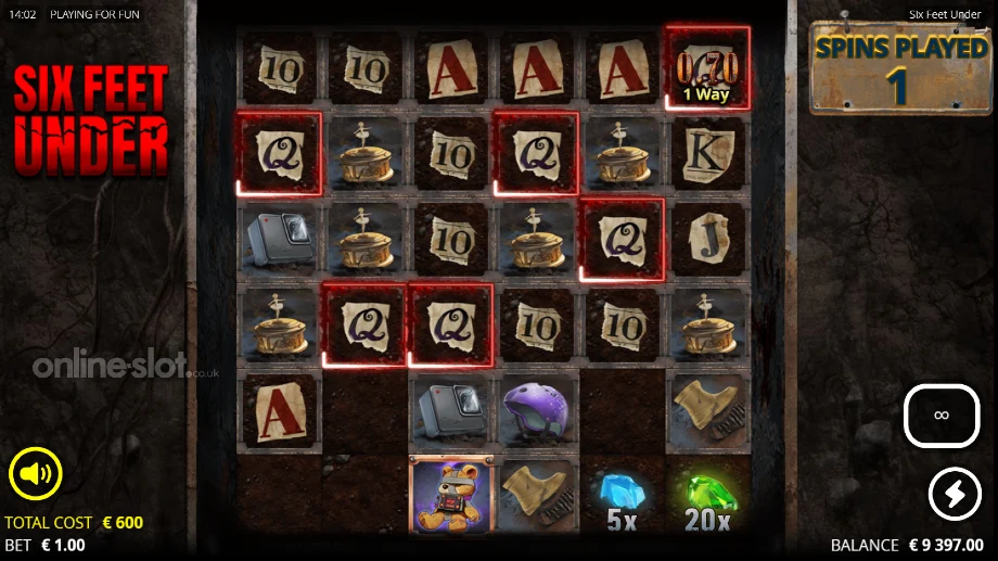 six feet under slot free spins