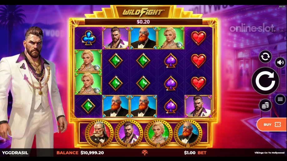 vikings go to hollywood slot base game
