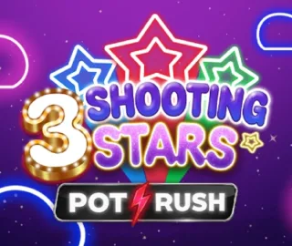 3 shooting stars slot logo