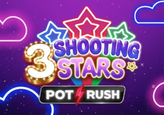 3 shooting stars slot logo