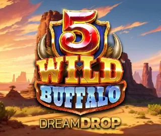 5 wild buffalo dream drop slot logo