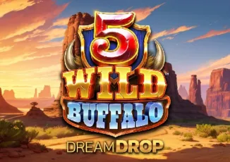 5 wild buffalo dream drop slot logo