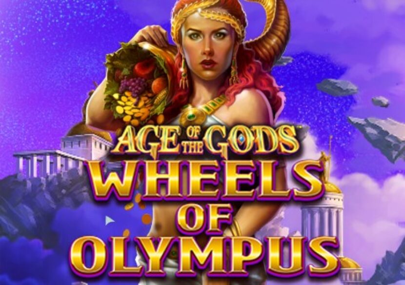 Logo image for Age of the gods wheels of olympus