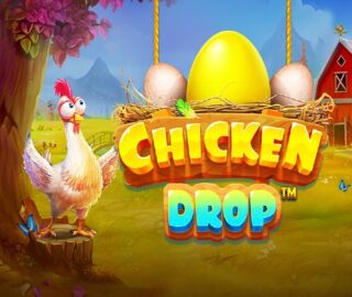 Chicken drop slot logo Image