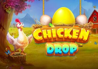 Chicken drop slot logo Image