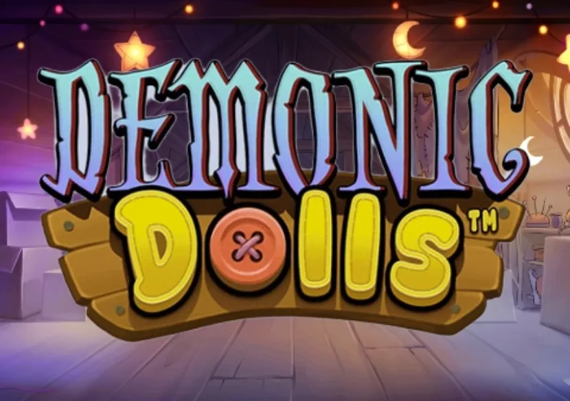 demonic dolls slot logo