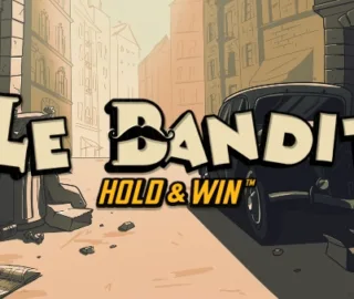 le bandit hold and win slot logo