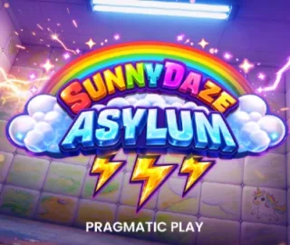 sunnydaze asylum slot logo
